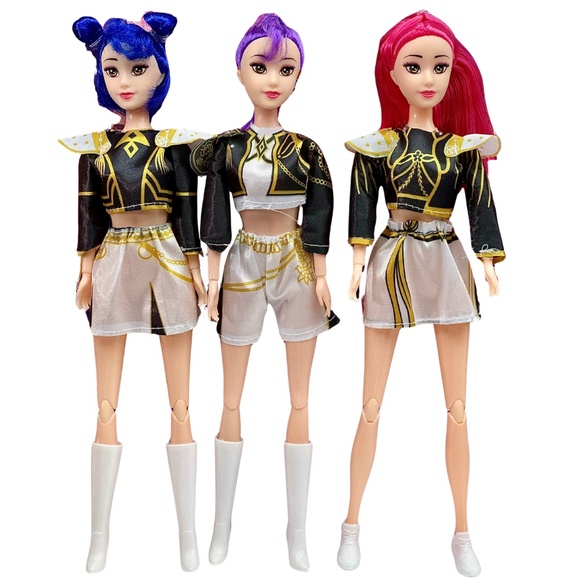 3PCS Kpop Demon Hunter Dolls Set Sings 11.8" Figures USA Seller Fast Ship - Picture 10 of 11